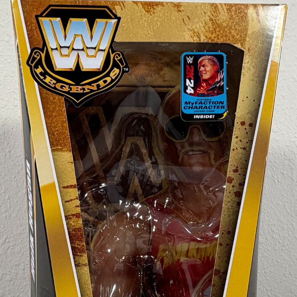 Empty Box + Parts Hulk Hogan Mattel WWE Legends Elite Series 23 Wrestling Figure